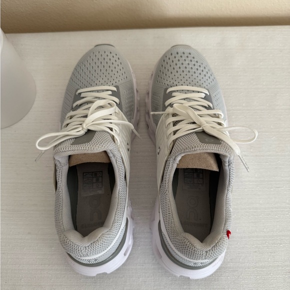 On White and Gray Athletic Sneakers - Picture 7 of 14